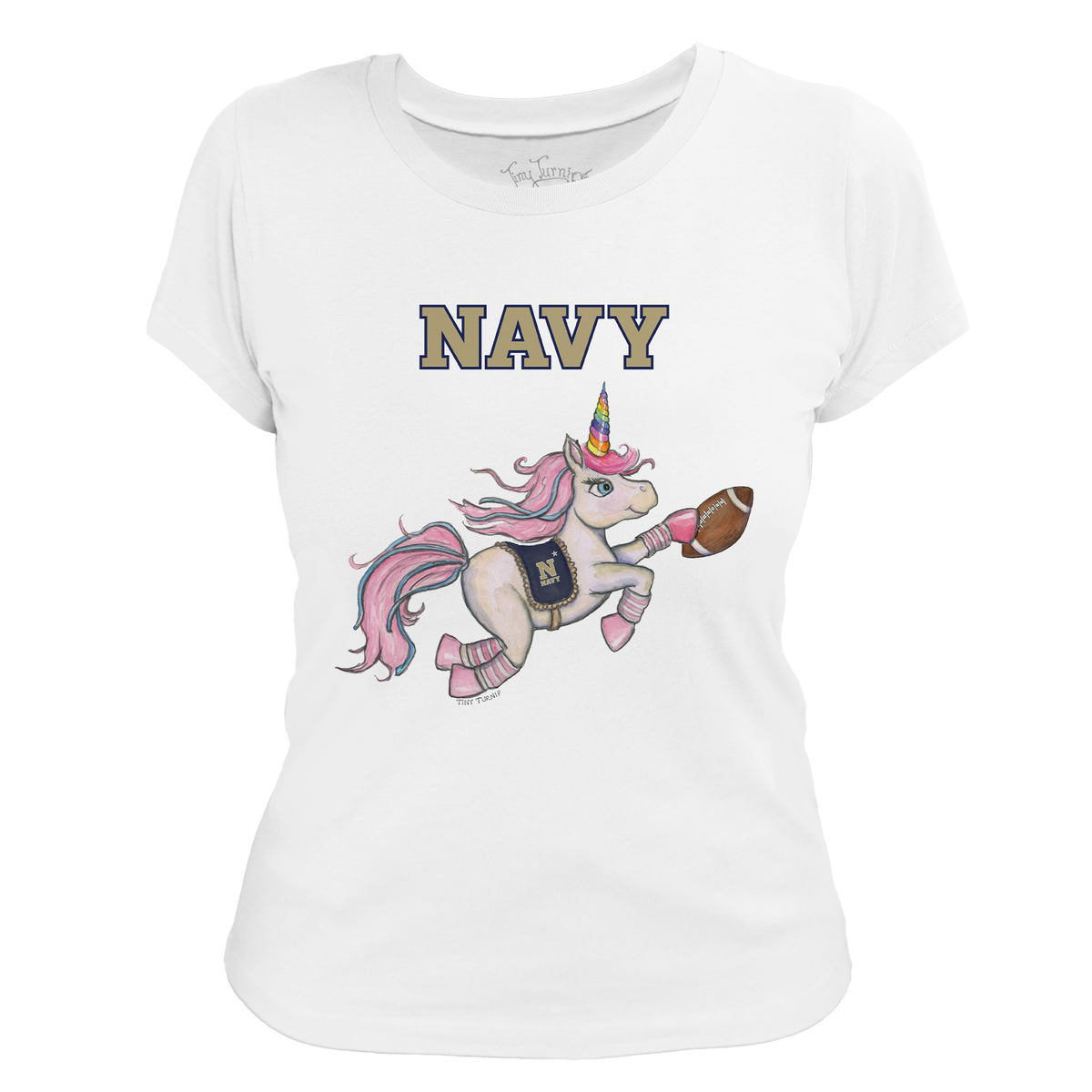 Navy Midshipmen Unicorn Women's Tee Shirt