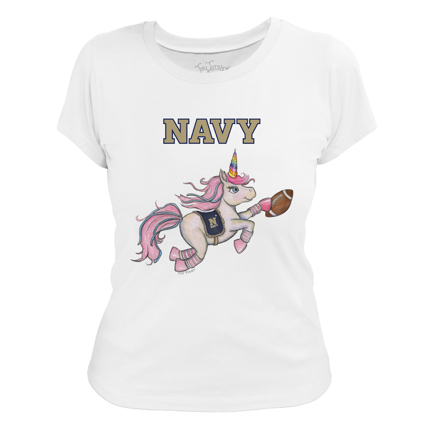 Navy Midshipmen Unicorn Women's Tee Shirt