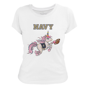 Navy Midshipmen Unicorn Women's Tee Shirt