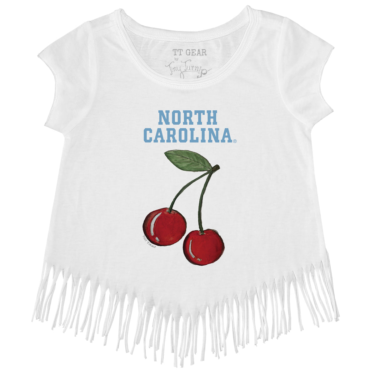 North Carolina Tar Heels Cherries Fringe Tee