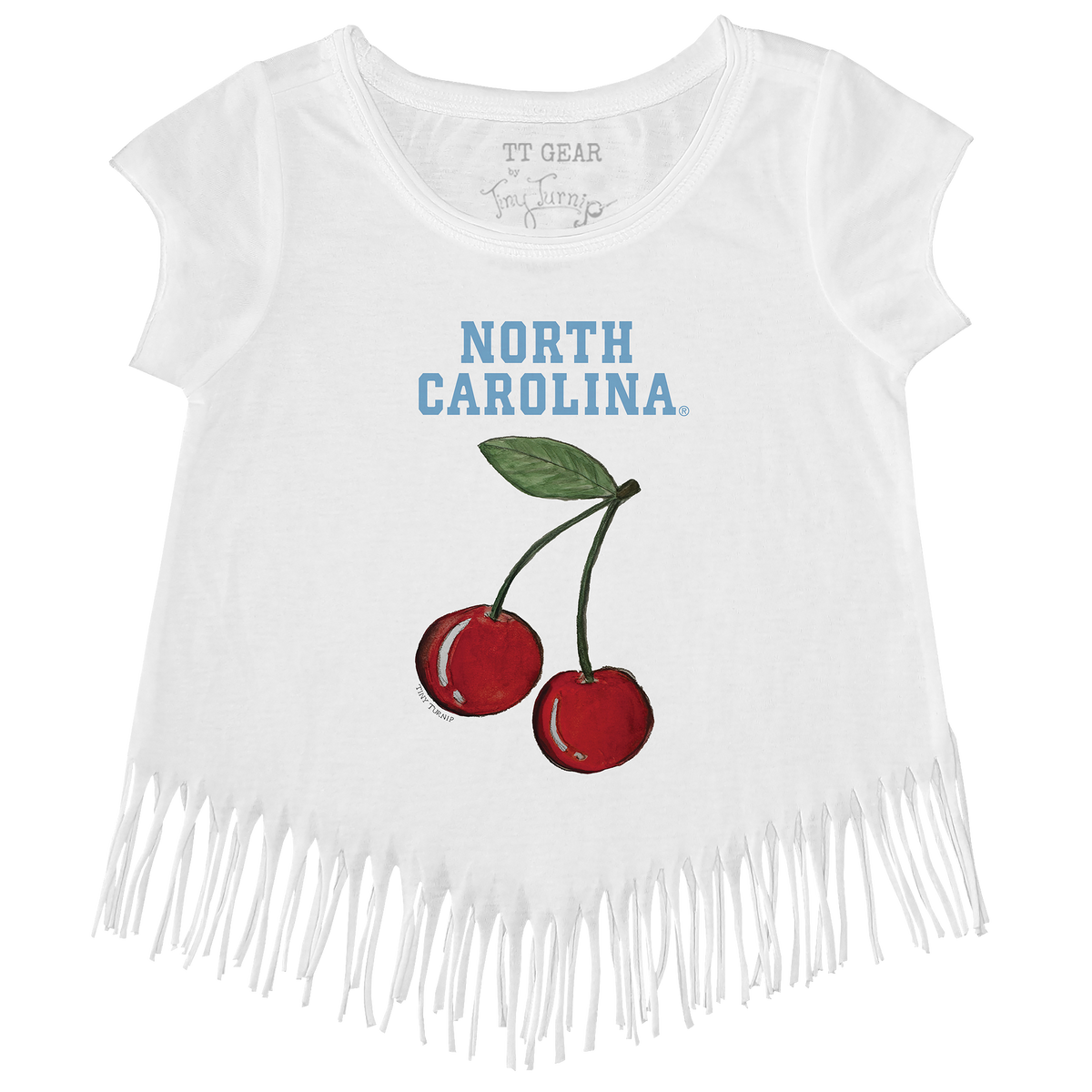 North Carolina Tar Heels Cherries Fringe Tee
