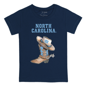 North Carolina Tar Heels Cowboy Boot Kid's Tee Shirt