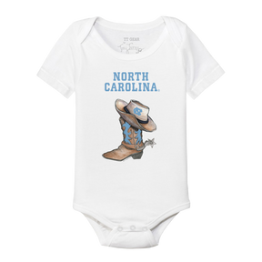 North Carolina Tar Heels Cowboy Boot Short Sleeve Snapper