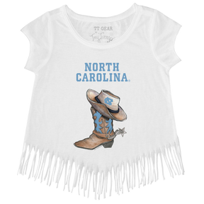 North Carolina Tar Heels Cowboy Boot Fringe Tee