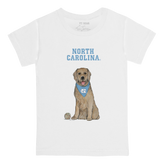 North Carolina Tar Heels Golden Retriever Kid's Tee Shirt