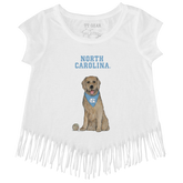 North Carolina Tar Heels Golden Retriever Fringe Tee