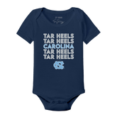 North Carolina Tar Heels Stacked Short Sleeve Snapper