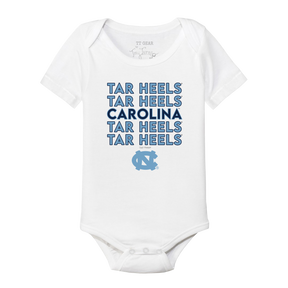 North Carolina Tar Heels Stacked Short Sleeve Snapper