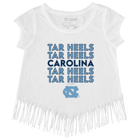 North Carolina Tar Heels Stacked Fringe Tee