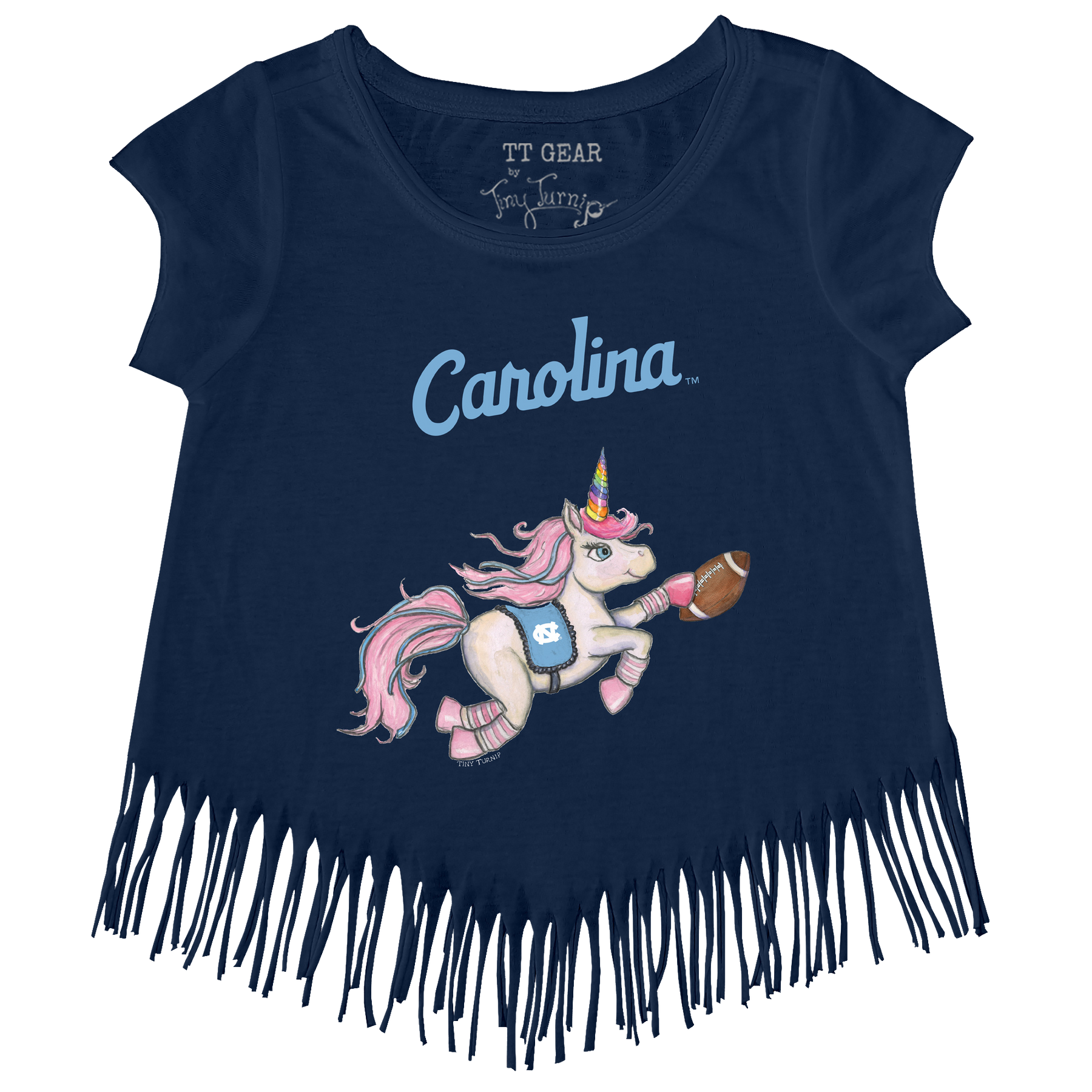 North Carolina Tar Heels Unicorn Fringe Tee
