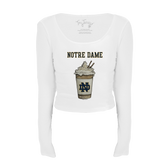 Notre Dame Fighting Irish Latte Women's Lucy Long Sleeve