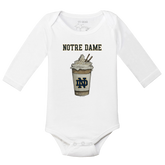 Notre Dame Fighting Irish Latte Long Sleeve Snapper