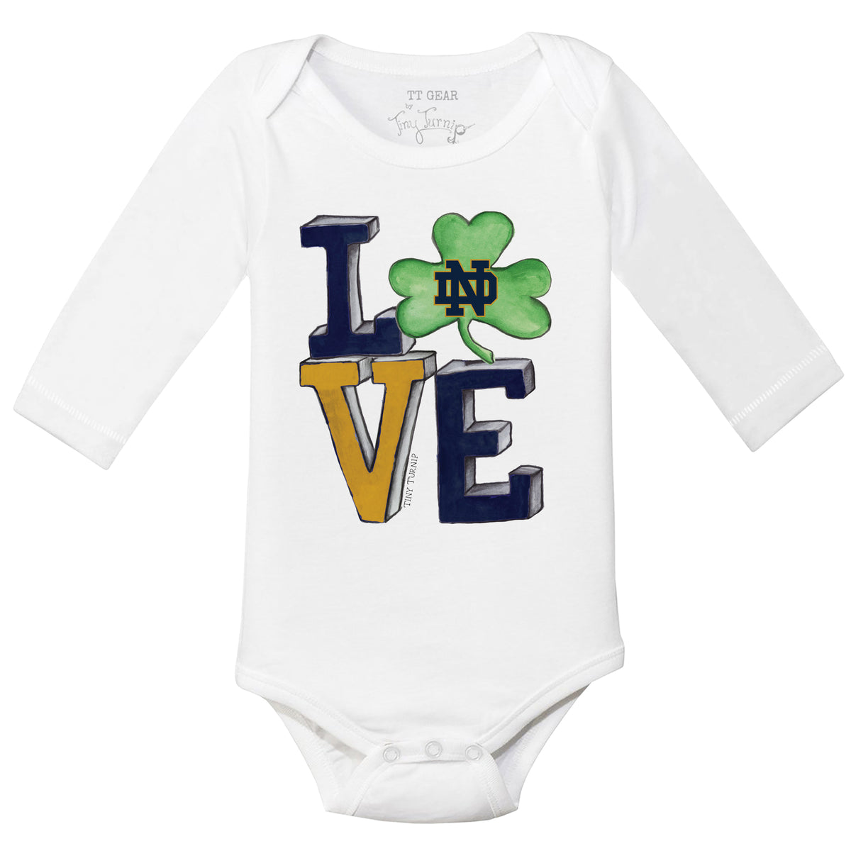 Notre Dame Fighting Irish Love Long-Sleeve Snapper