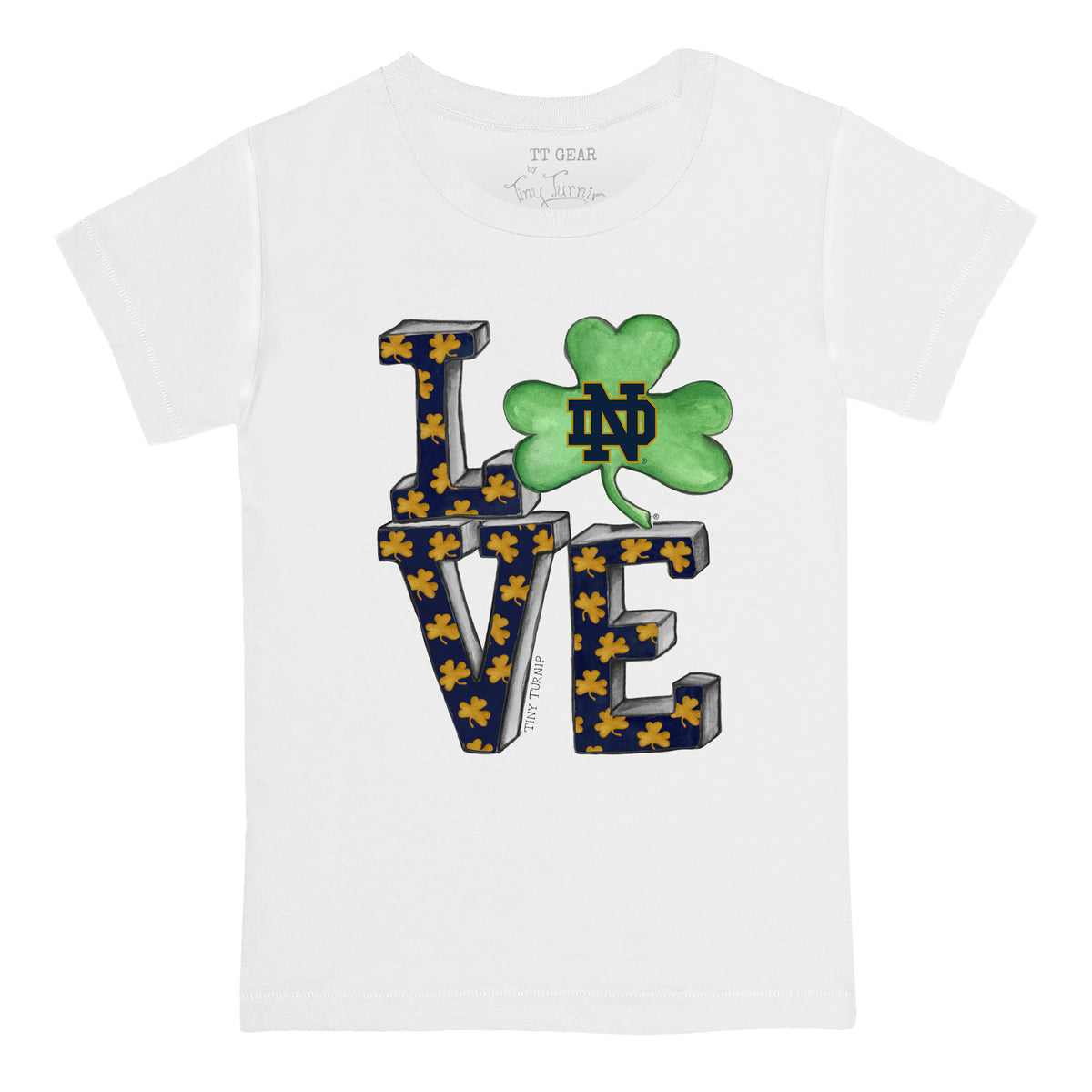 Notre Dame Fighting Irish Love Tee Shirt