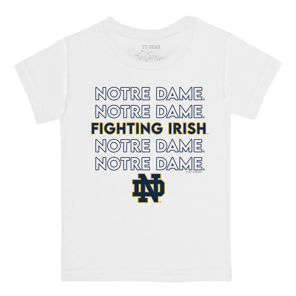 Notre Dame Fighting Irish Stacked Tee Shirt