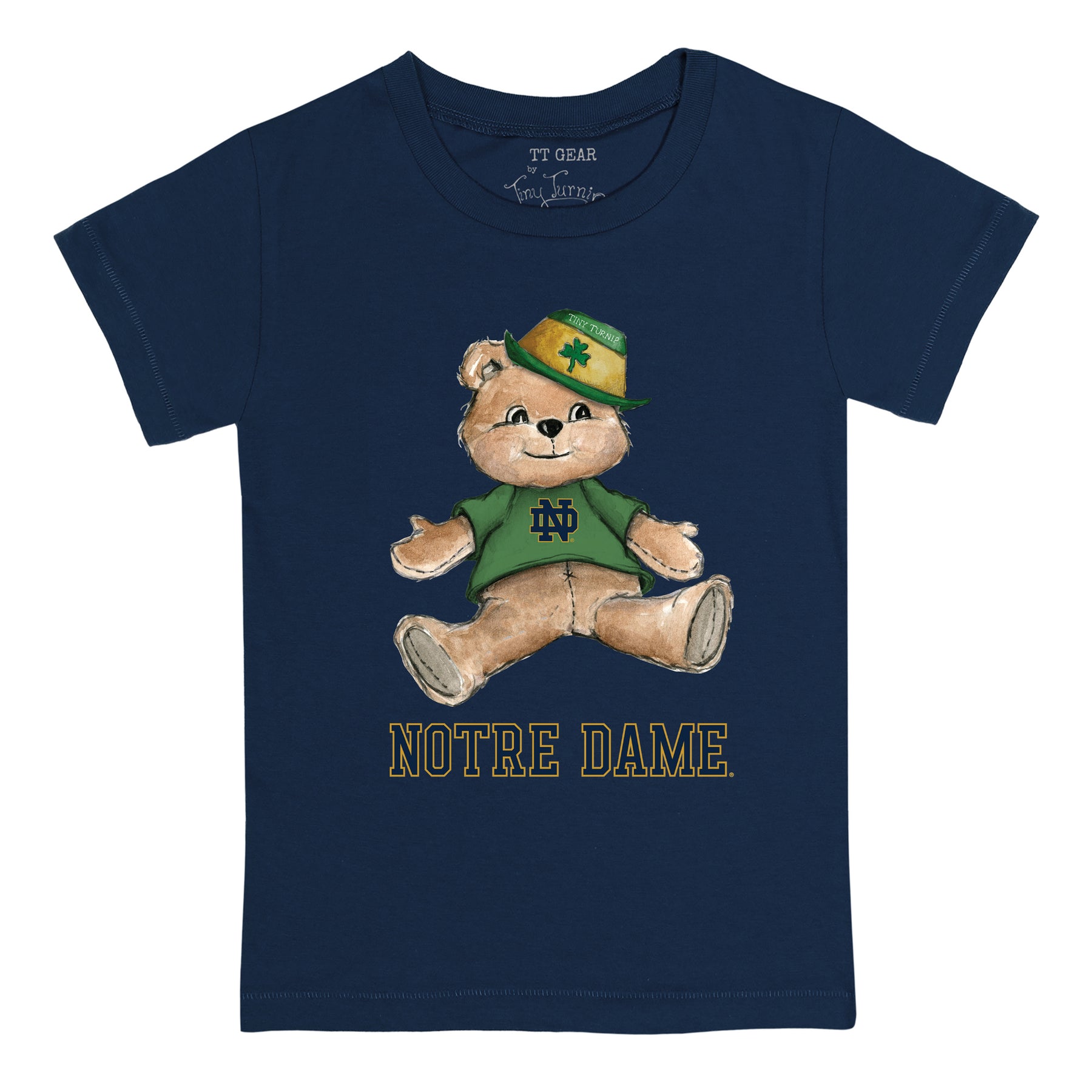 fighting irish gear Notre Dame Fighting Irish Teddy Tee Shirt Youth Small (6-8) / White