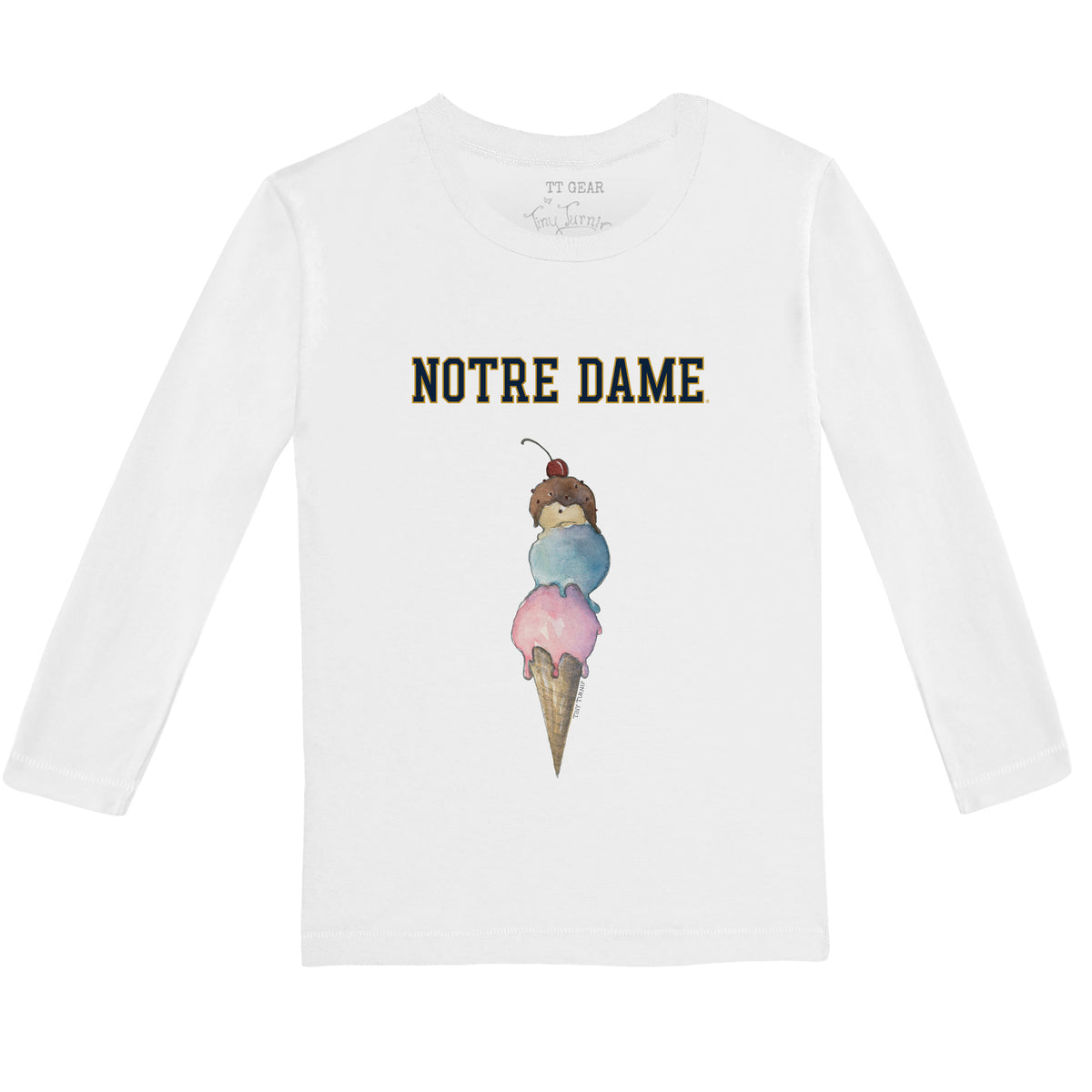 Notre Dame Fighting Irish Triple Scoop Long-Sleeve Tee Shirt