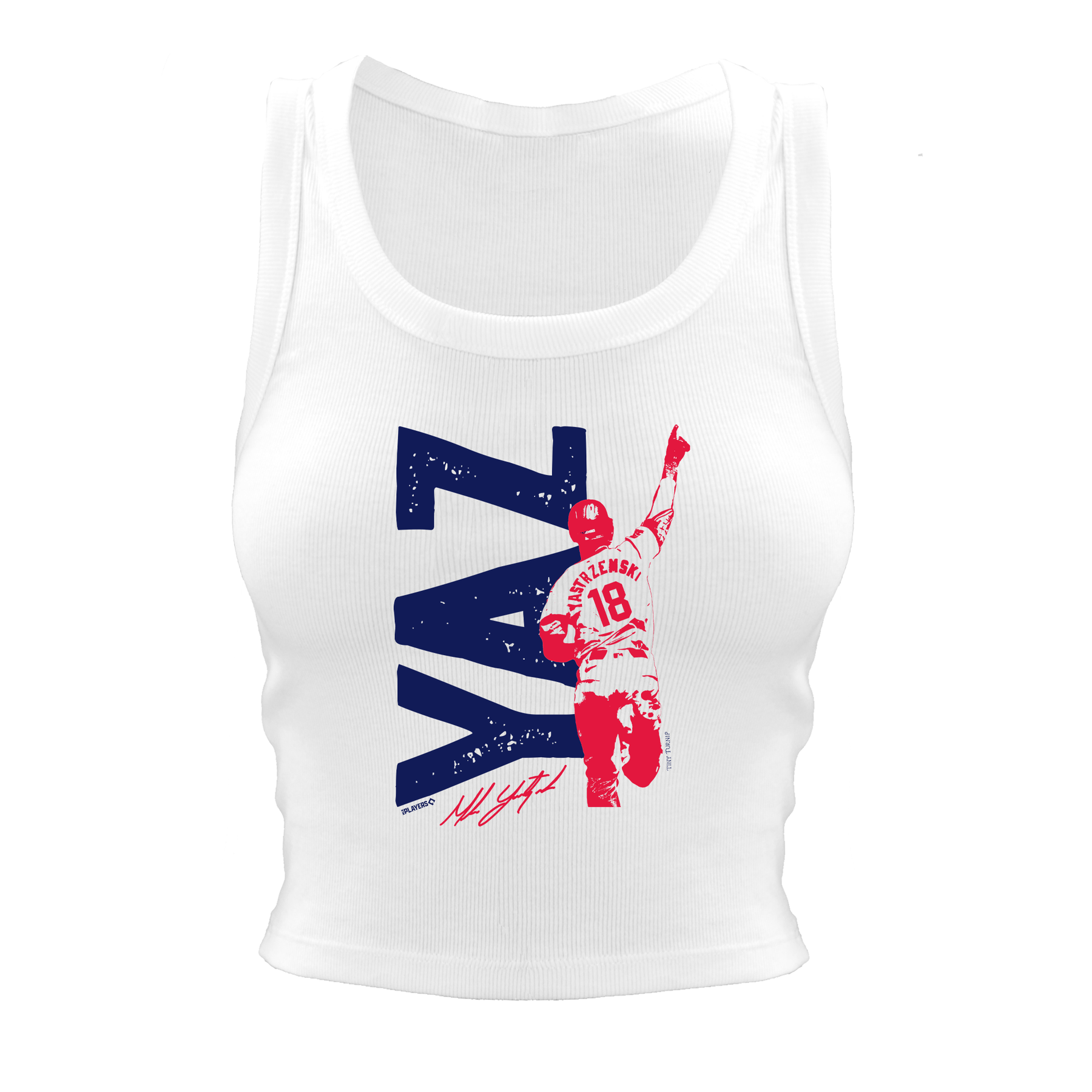 Nickname Photo Outline with Signature Crop Tank - Tiny Turnip