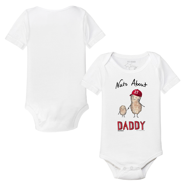 VIP Baseball: Nuts About [Name], w/ Number - Short Sleeve Snapper - Tiny Turnip