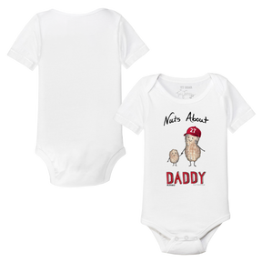 VIP Baseball: Nuts About [Name], w/ Number - Short Sleeve Snapper - Tiny Turnip