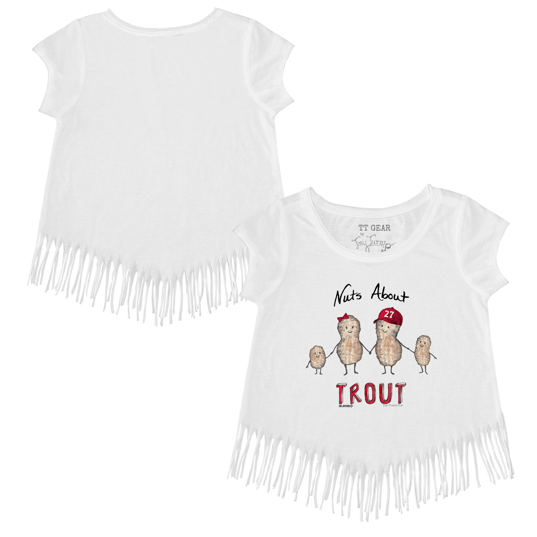 VIP MLB Nuts About [Name], w/ Number - Fringe Tee - Tiny Turnip