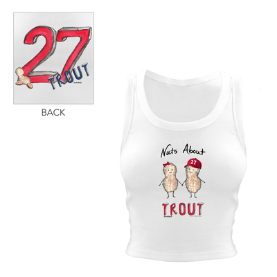 Nuts About [Name], w/ Number - Crop Tank - Tiny Turnip