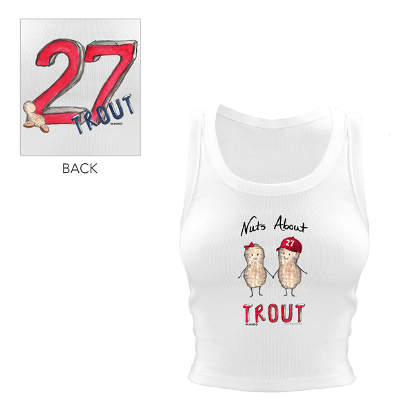 Nuts About [Name], w/ Number - Crop Tank - Tiny Turnip