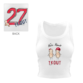 Nuts About [Name], w/ Number - Crop Tank - Tiny Turnip