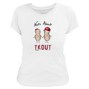 VIP Baseball: Nuts About [Name], w/ Number - Women's Tee Shirt - Tiny Turnip