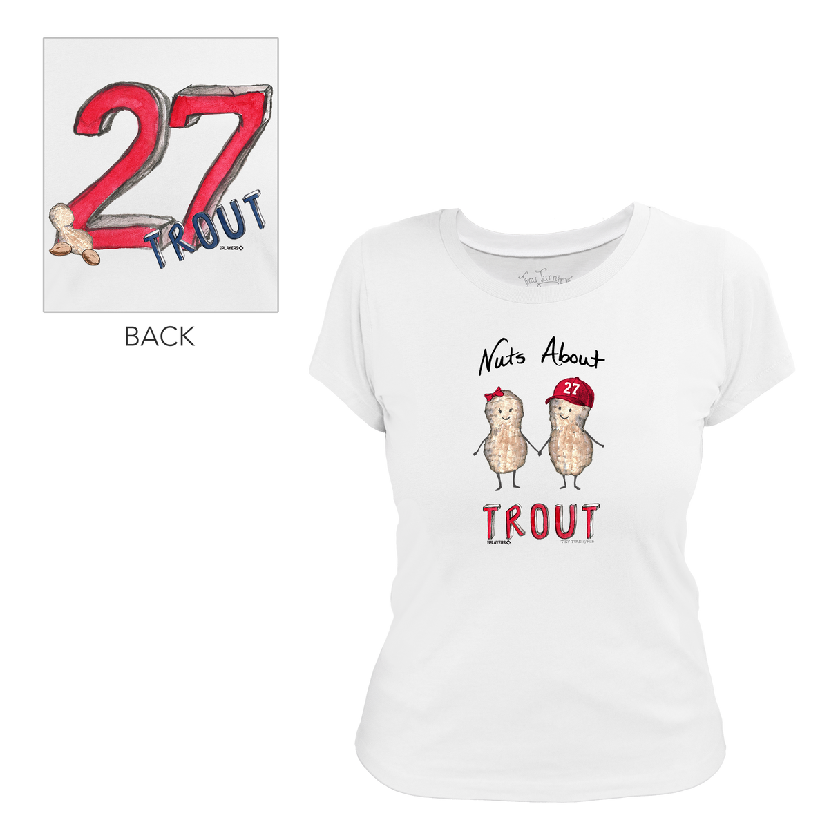Nuts About [Name], w/ Number - Women's Tee Shirt - Tiny Turnip