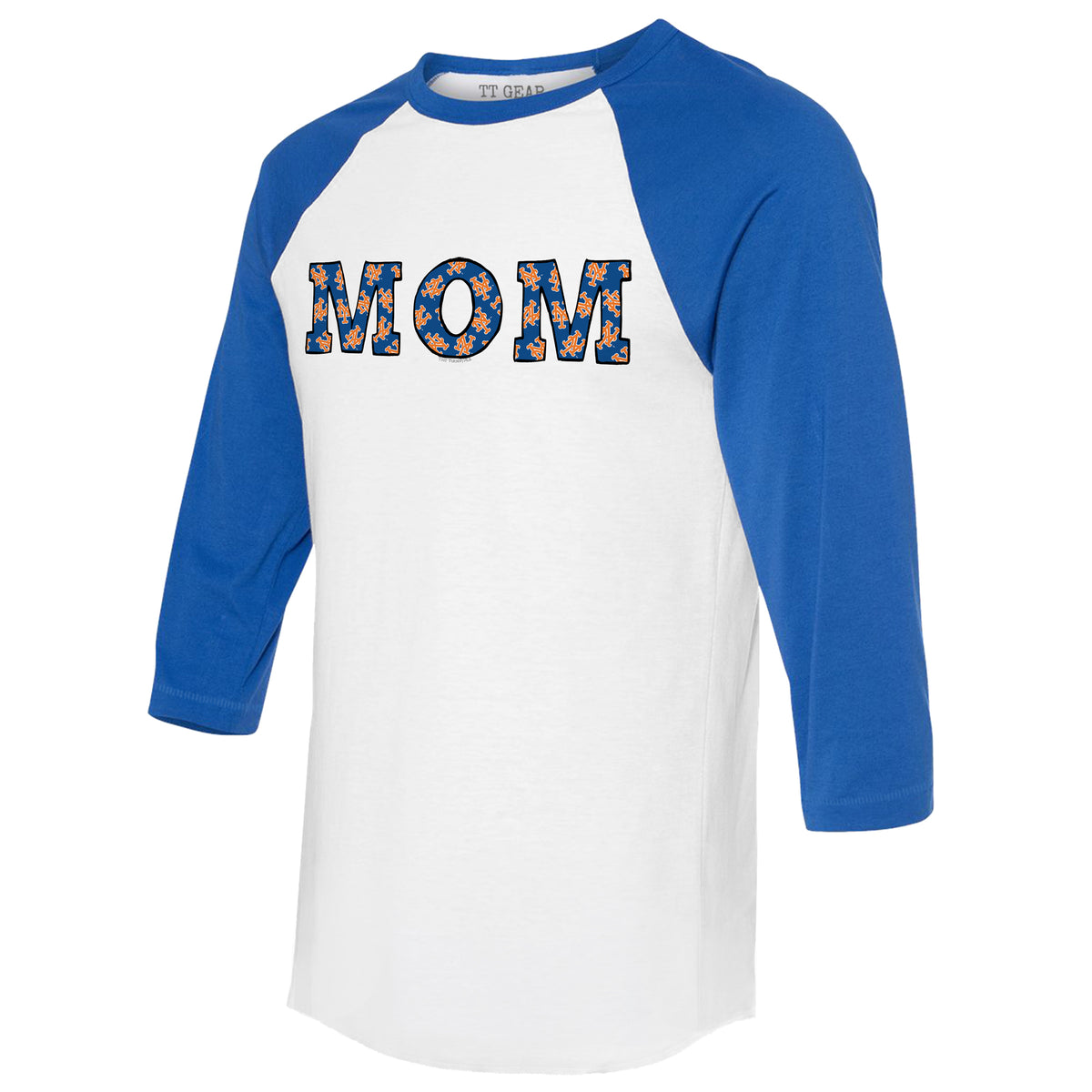 New York Mets Mom 3/4 Royal Blue Sleeve Raglan