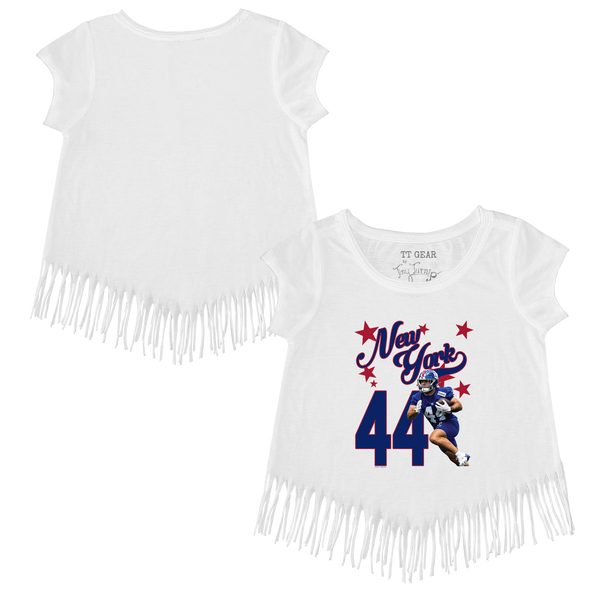 VIP Football: Photo Stars w/ Name, Number - Fringe Tee - Tiny Turnip