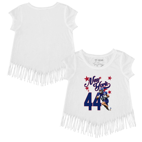 VIP Football: Photo Stars w/ Name, Number - Fringe Tee - Tiny Turnip