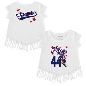 VIP Football: Photo Stars w/ Name, Number - Fringe Tee - Tiny Turnip