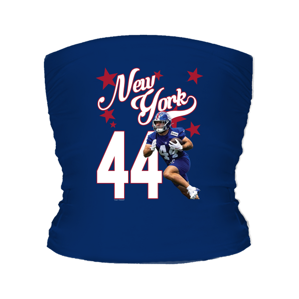 VIP Football: Photo Stars w/ Name, Number - Tube Top - Tiny Turnip