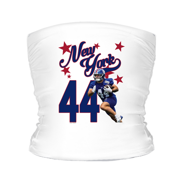 VIP Football: Photo Stars w/ Name, Number - Tube Top - Tiny Turnip