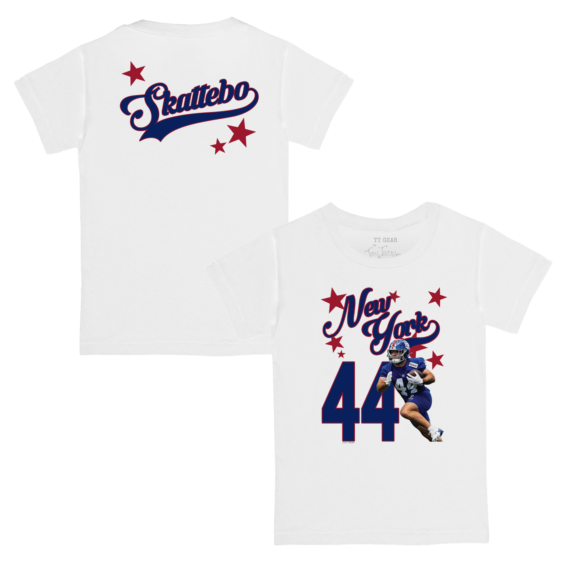 VIP Football: Photo Stars w/ Name, Number - Kid's Tee Shirt - Tiny Turnip