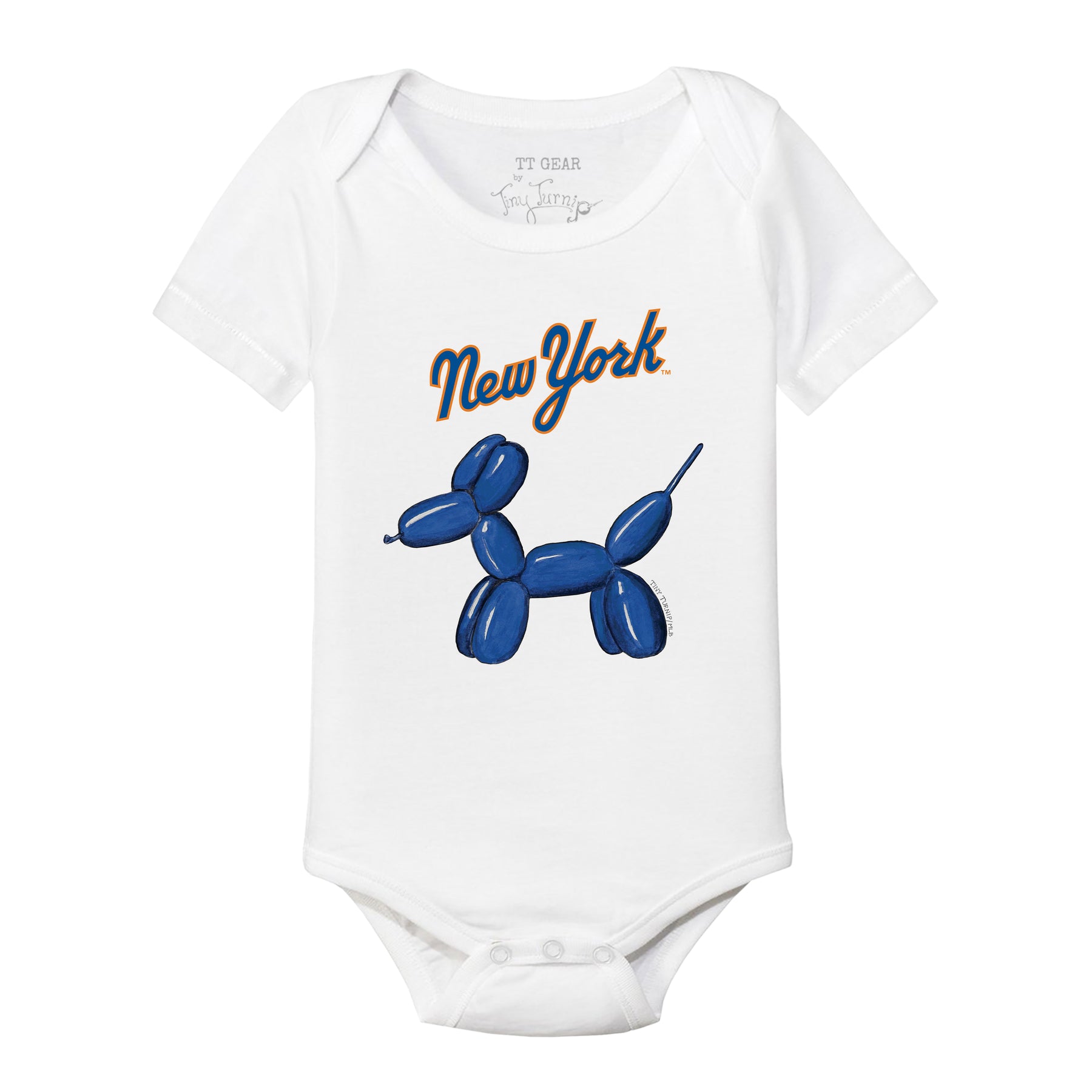 New York Mets Balloon Dog Short Sleeve Snapper