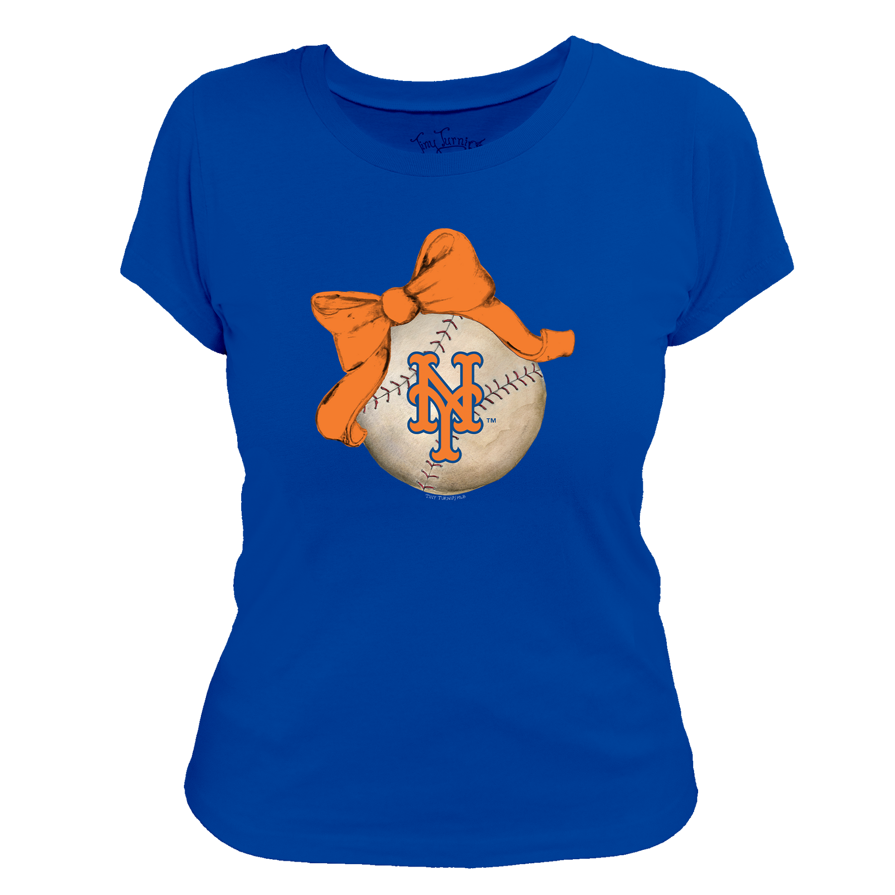 New York Mets Baseball Bow Tee Shirt