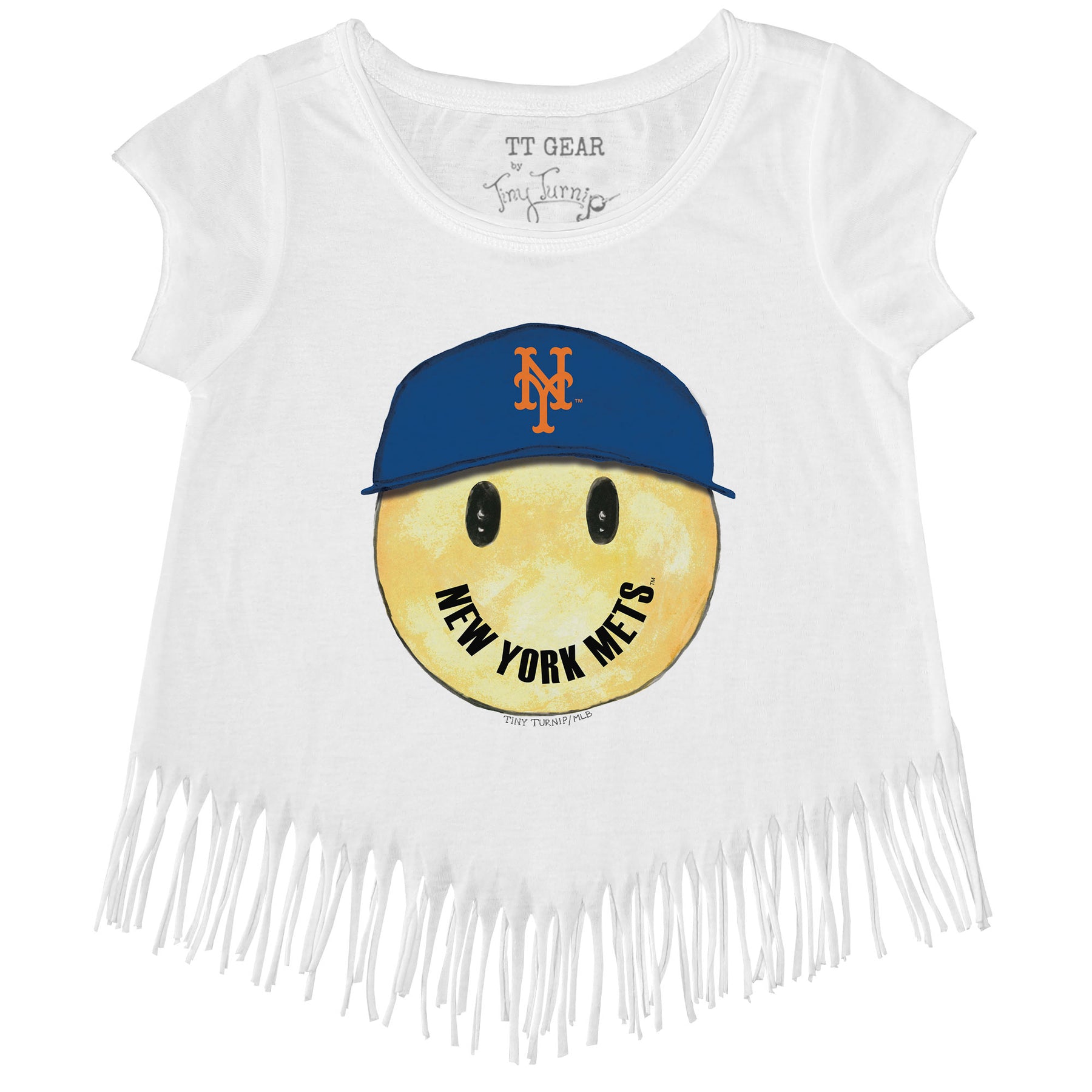 New York Mets Smiley Fringe Tee