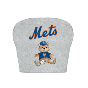 New York Mets Teddy Crop Tube Top