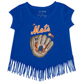 New York Mets Butterfly Glove Fringe Tee