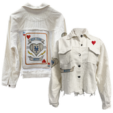 New York Mets Card White Cord Jacket