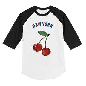 New York Mets 3/4 Black Sleeve Raglan