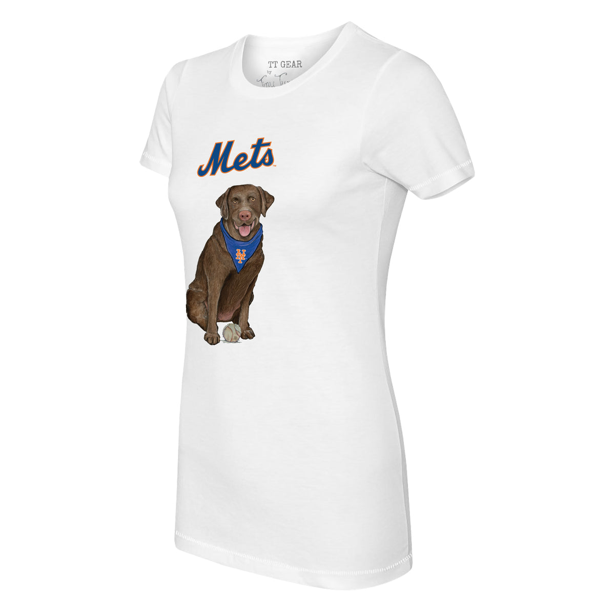 New York Mets Chocolate Labrador Retriever Tee Shirt