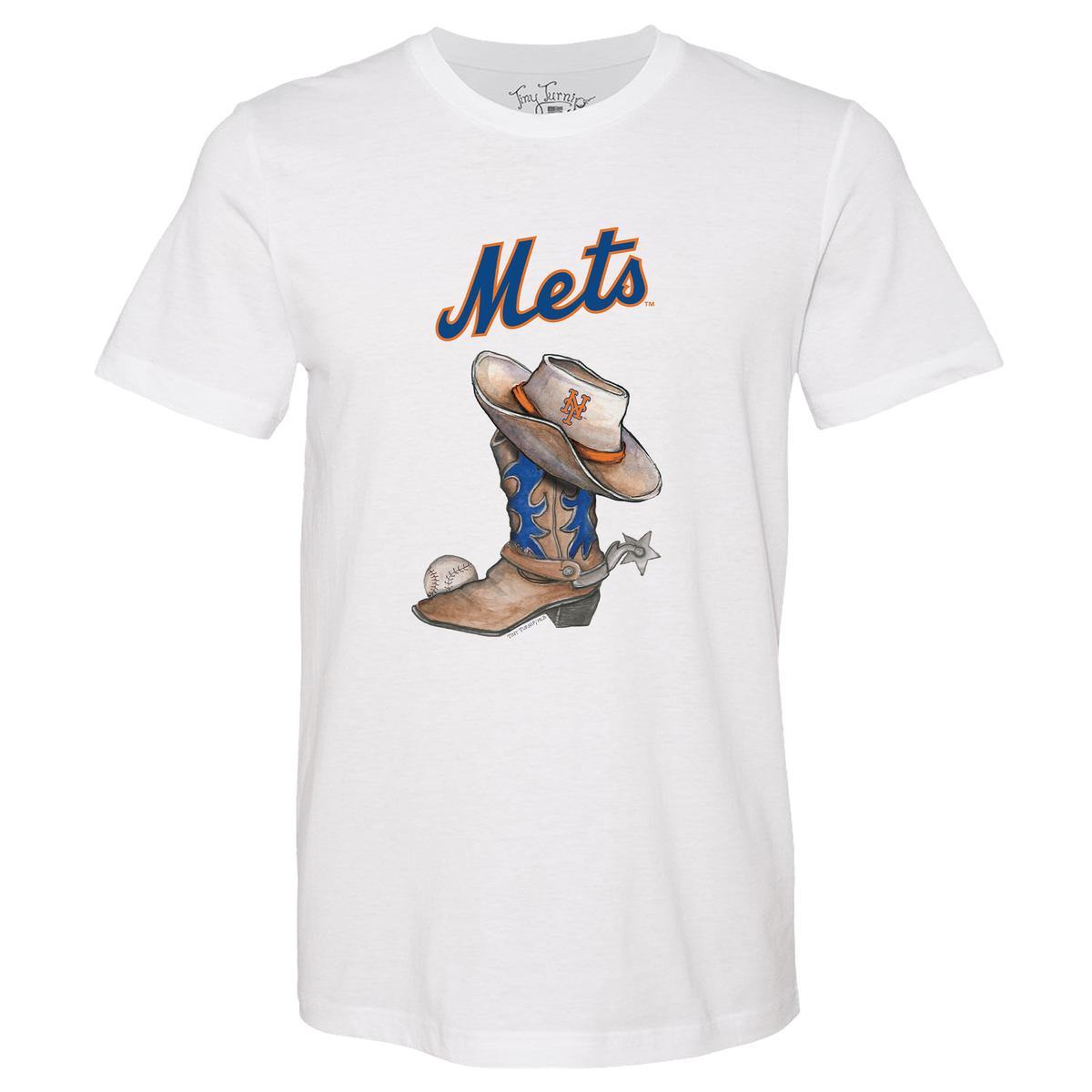 New York Mets Cowboy Boot Unisex Tee Shirt