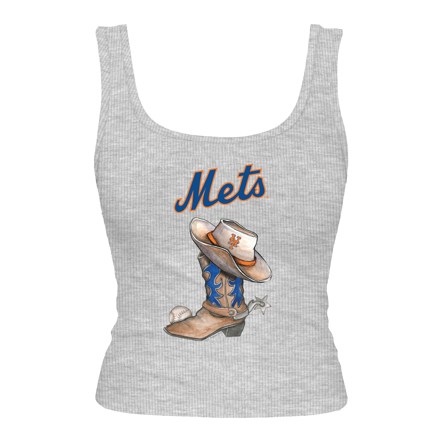 New York Mets Cowboy Boot Emmy Tank