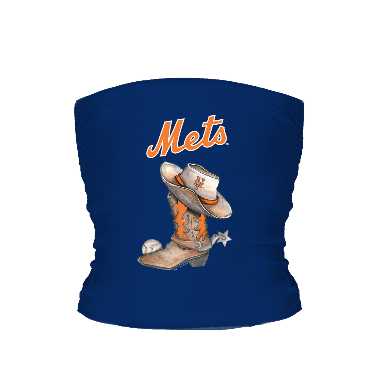 New York Mets Cowboy Boot Tube Top - Tiny Turnip