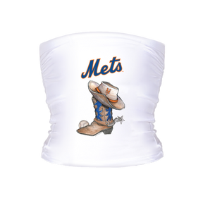 New York Mets Cowboy Boot Tube Top - Tiny Turnip