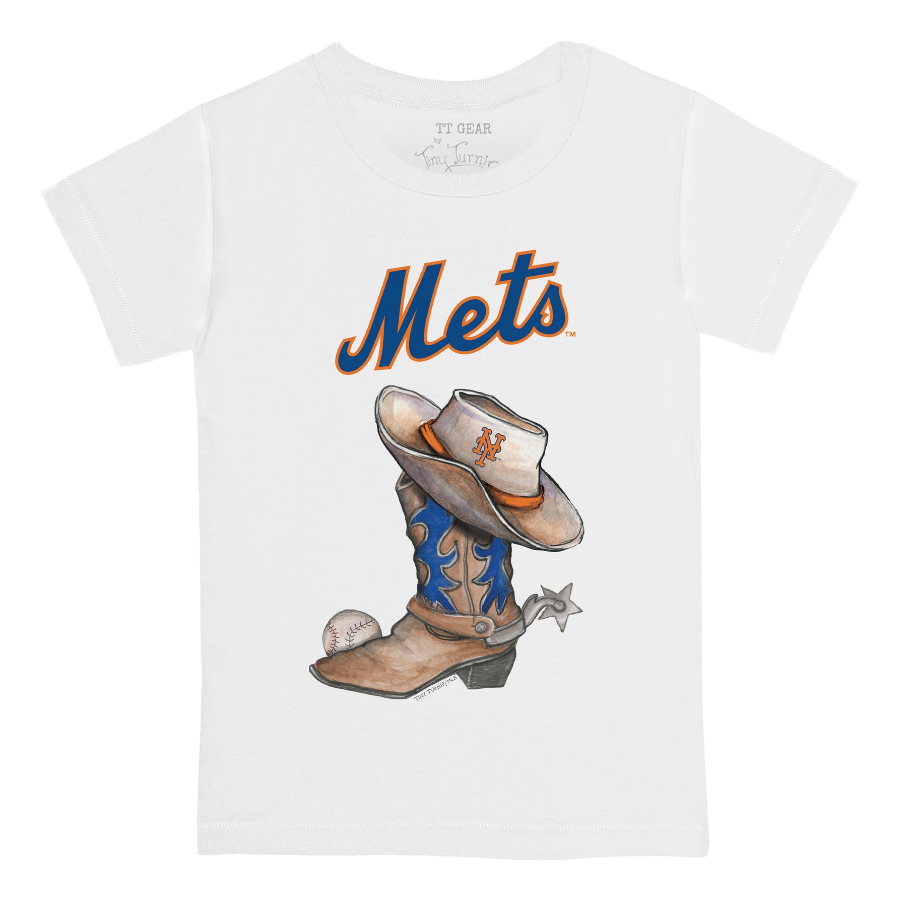 New York Mets Cowboy Boot Kid's Tee Shirt